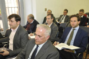 El presidente de la DPH, Isaac Claver y el presidente de la FAMCP, Carmelo Pérez.