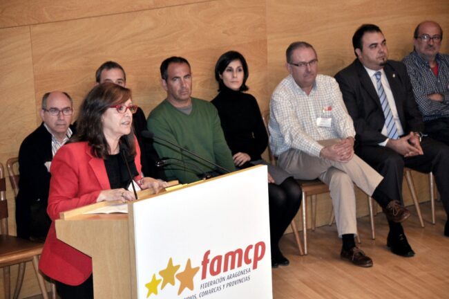 Carmen Sánchez en la Asamblea de la FAMCP