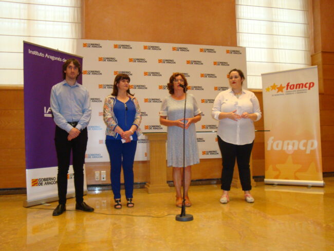 La Consejera presentando la Campaña