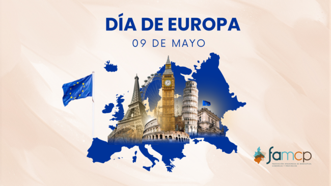 Blue and Beige Modern Creative Europe Day Instagram Post (Sitio web)