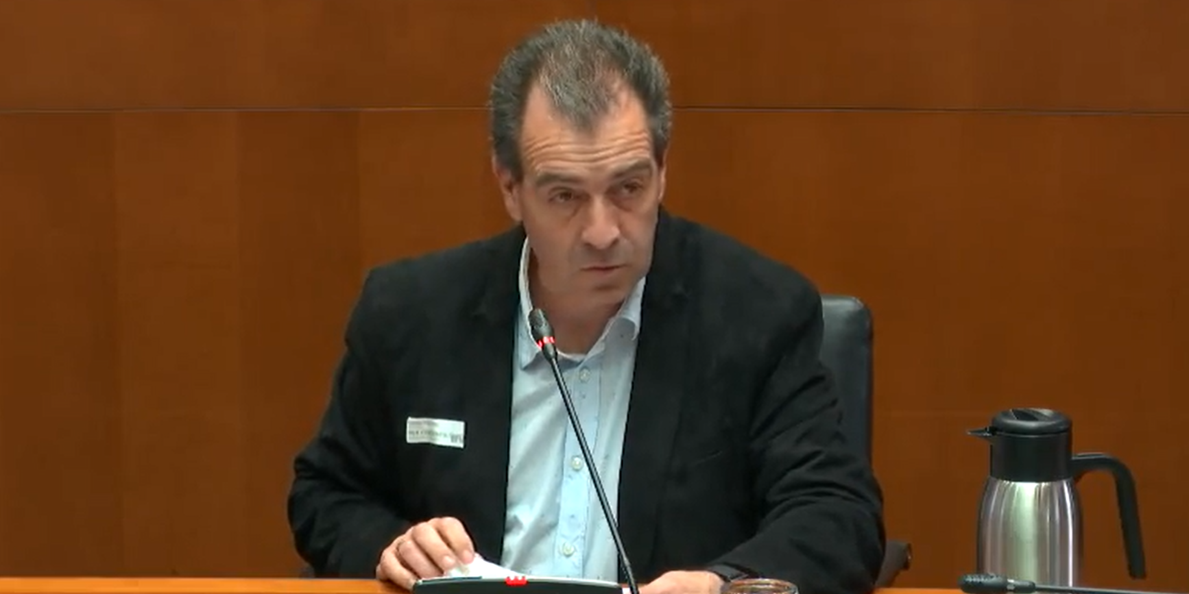 Carmelo Pérez comparece en Cortes de Aragón