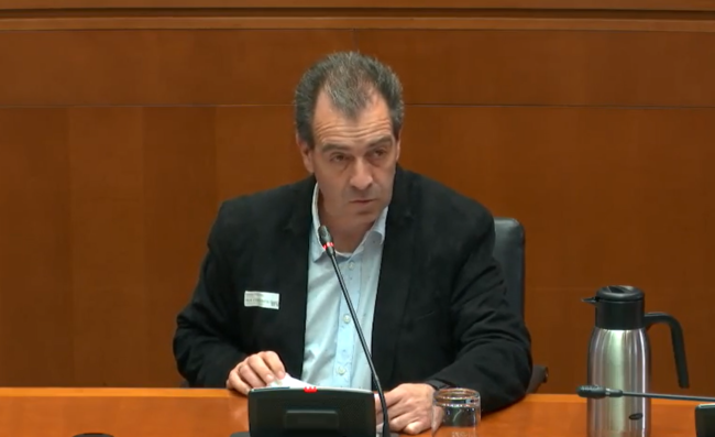 Carmelo Pérez comparece en Cortes de Aragón