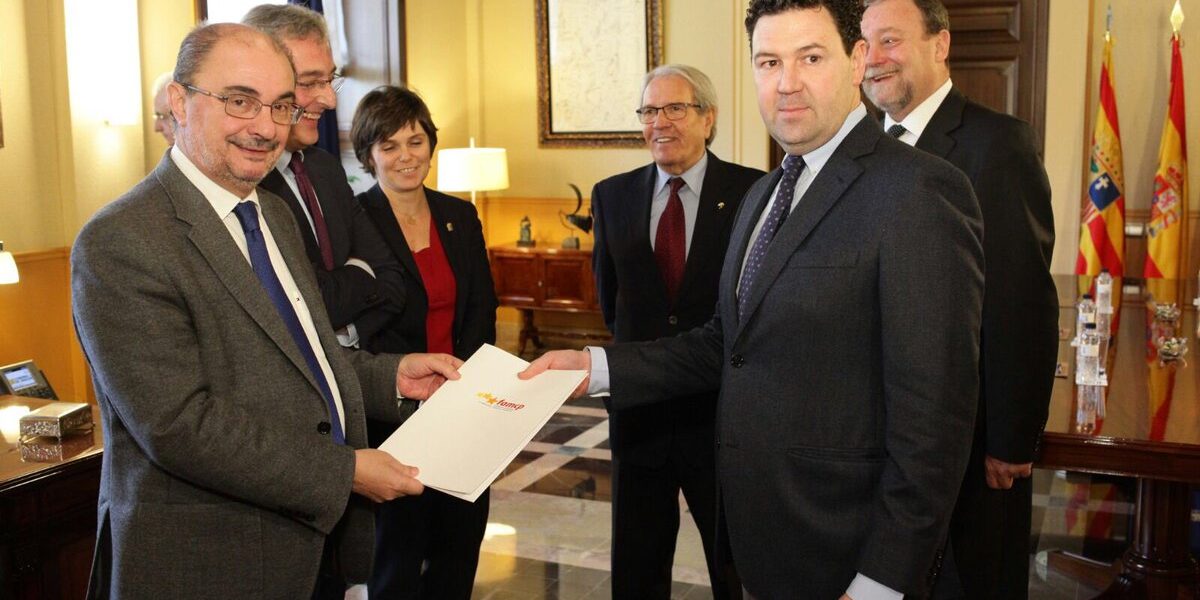 Reunión de la FAMCP con el presidente de Aragón