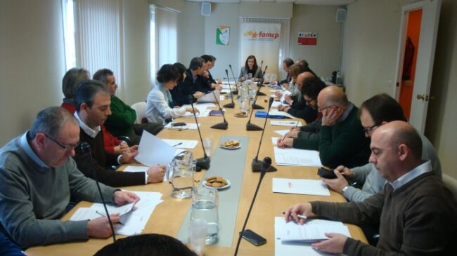 comision-ejecutiva-reunion-10-febrero La Comisión Ejecutiva, en la reunión del 10 de febrero.