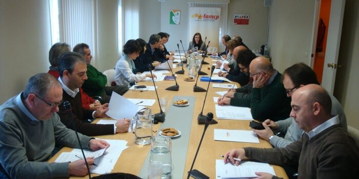 La Comisión Ejecutiva, en la reunión del 10 de febrero.